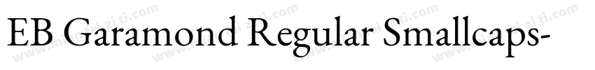 EB Garamond Regular Smallcaps字体转换
